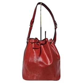 LOUIS VUITTON Epi Petit Noe Castillan Borsa a Spalla Rossa