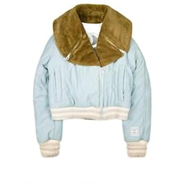 Giacca da sci in pelliccia sintetica imbottita Chanel FW 2001