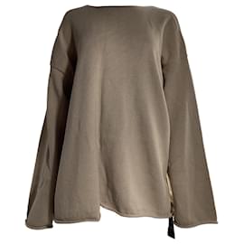 Der oversized Pullover Row aus brauner Baumwolle - The row