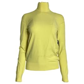 Bottega Veneta Rollkragenpullover aus gelber Viskose
