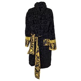 Bañador Versace I Love Baroque en algodón negro