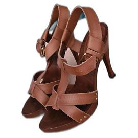 Sandali Bottega Veneta in pelle marrone