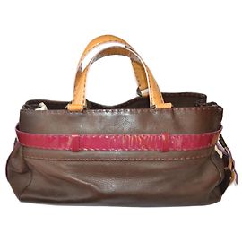 Borsa a mano Emanuel Ungaro in pelle marrone