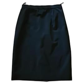 Gonna Prada nera in sintetico
