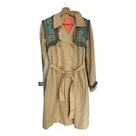 Manoush Trenchcoat aus Baumwolle Beige
