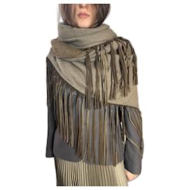 Sciarpa in cashmere baby con frange di Loro Piana