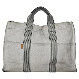 Borsa in cotone argento Hermès