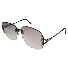 Gafas de sol de metal púrpura Balenciaga