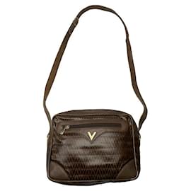 Braune Lederhandtasche MARIO VALENTINO - Autre Marque