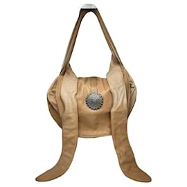 Borsa a mano in pelle marrone Givenchy Nightingale