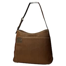 Bolsa de mão de algodão marrom Givenchy 4G