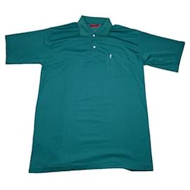 Polo en polyester vert Yves Saint Laurent