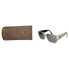 Céline Gafas de sol de plástico blanco Celine