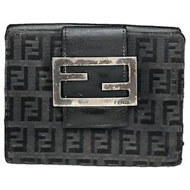 Carteira de algodão preta Fendi Baguette