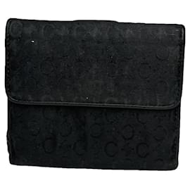 Céline Cartera de cuero negro Celine Triomphe