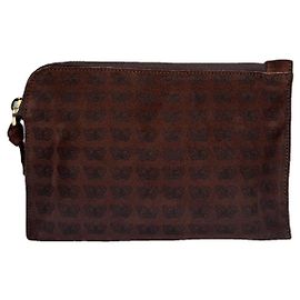 Clutch in pelle marrone Bottega Veneta