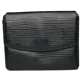 Borsa in pelle nera Louis Vuitton Daily