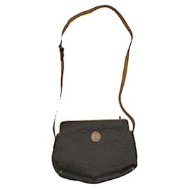 Borsa a mano in pelle nera Fendi Baguette
