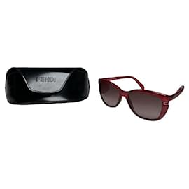 Fendi Red Plastic Sunglasses
