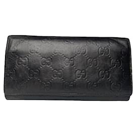 Gucci GG Blooms braune Lederbörse