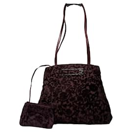 Borsa a mano in cotone viola Givenchy Whip
