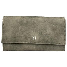 Y'S Portafoglio in suede grigio Y