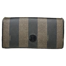 Fendi Baguette Black Leather Wallet