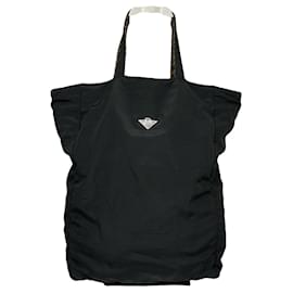 Bolso de mano de poliéster negro Bottega Veneta Campana