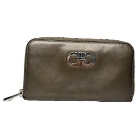 Salvatore Ferragamo Anthracite Leather Wallet