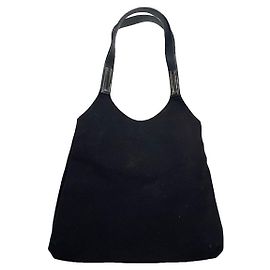 Borsa a mano nera in poliestere Wanda Nord-Sud di Salvatore Ferragamo