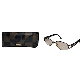 Fendi braune Metallsonnenbrille