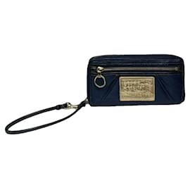 Portafoglio in cotone Navy Coach