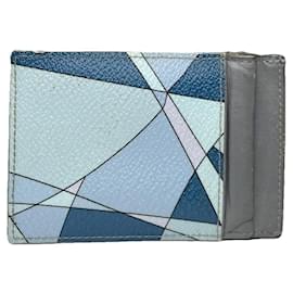 Borsa in pelle blu Emilio Pucci