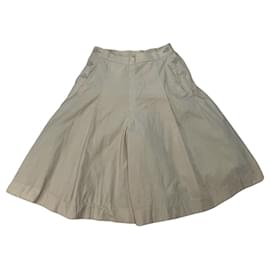 Falda de algodón beige de Dior