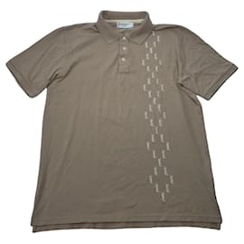 Polo en coton gris Yves Saint Laurent