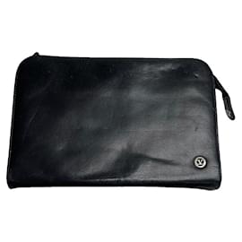 Bolso de mano de cuero patentado negro Glam Lock de Valentino Garavani