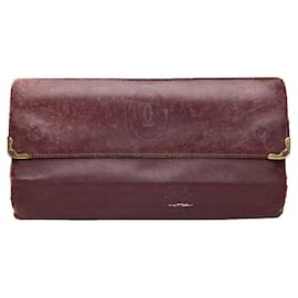 Portafoglio in pelle bordeaux Cartier