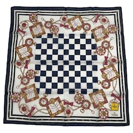 Foulard in seta blu navy Fendi