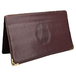 Cartier Bordeaux Lackleder Tasche