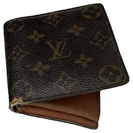 Braune Lederbörse Couverture Passeport von Louis Vuitton