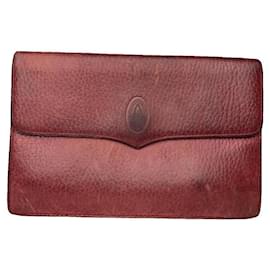 Portafoglio in pelle bordeaux Cartier