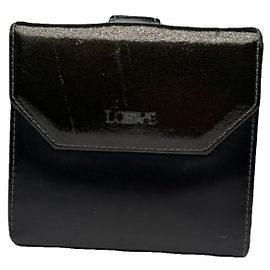 Loewe Black Patent Leather Wallet