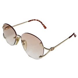 Dior rosa Metallsonnenbrille