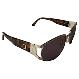 Fendi Gold Metal Sunglasses