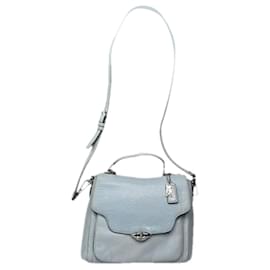 Borsa hobo grande Scout in pelle blu di Coach