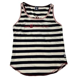 Top de algodón negro Jean Paul Gaultier