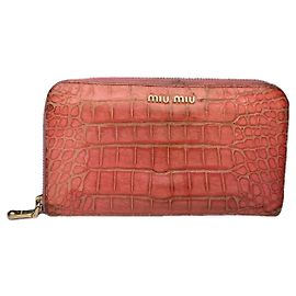 Miu Miu rote Lederbörse