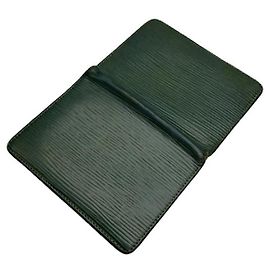 Grüne Lederhandtasche von Louis Vuitton