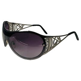 Gafas de sol de metal morado Saint Laurent