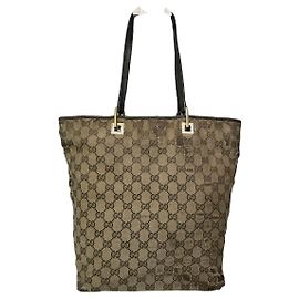 Bolso de mano de algodón beige Gucci Jackie Vintage